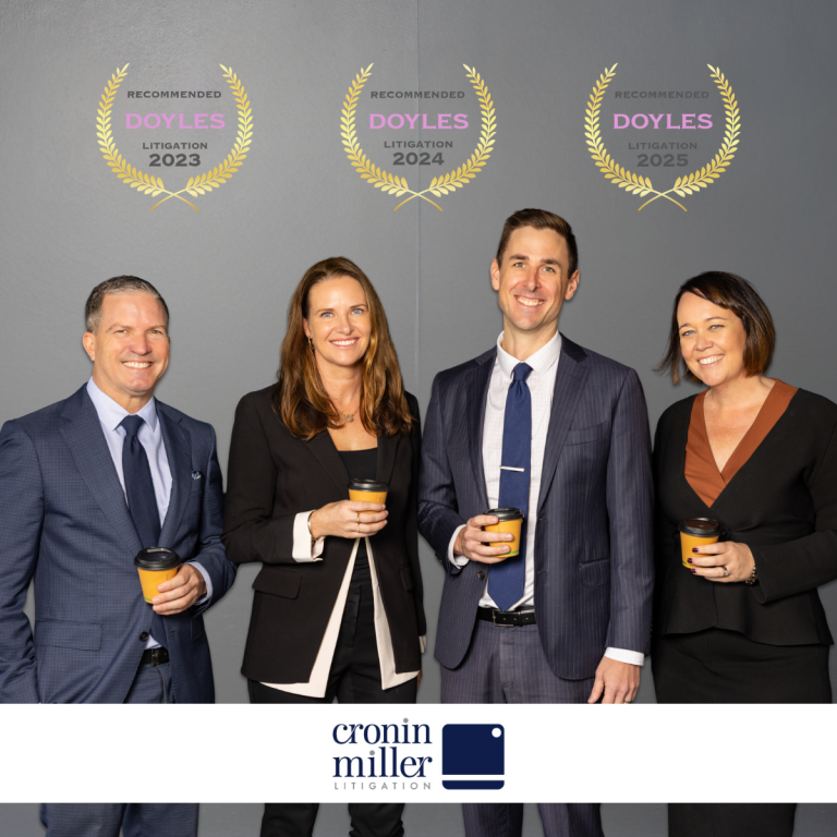 Cronin Miller Litigation: Recognised Again in the 2025 Doyle's Guide for Commercial Litigation Excellence